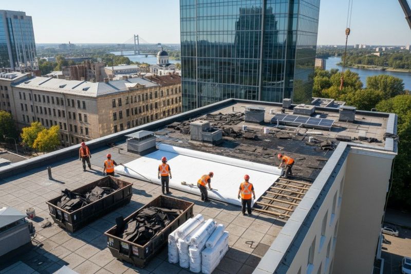 Single Ply Roof Replacement in Alexandria, VA