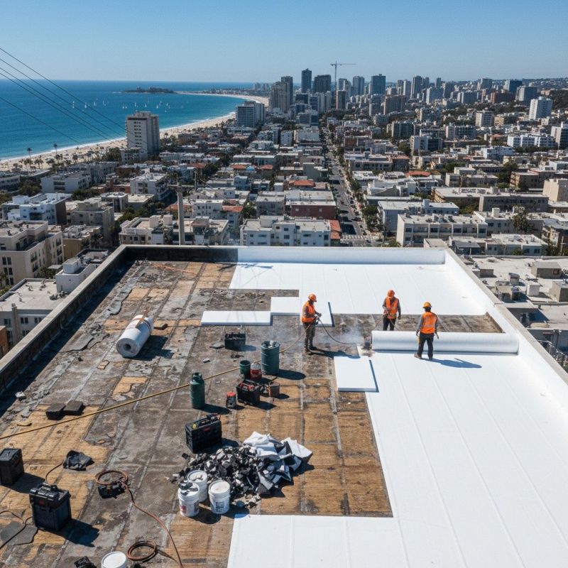Single Ply Roof Replacement in Alexandria, VA
